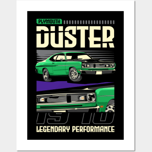 1970 Plymouth Duster Classic Car Posters and Art